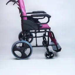 Light Weight Aluminum Dual Brake Flip Up Footrest Folding Transport For Car Manual Wheelchair-image-38
