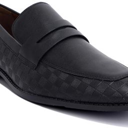 Mens Black Formal Slipon Mocassin Shoes for Men (RGMCSQJB) - UK 7 Mocassin For Men-image-37