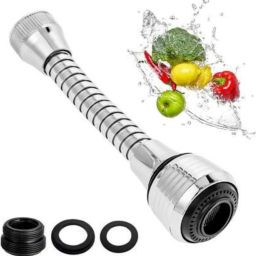Turbo Flex 360 degree Faucet Sprayer Water Extender Multiple use in Kitchen Spout Faucet-image-117