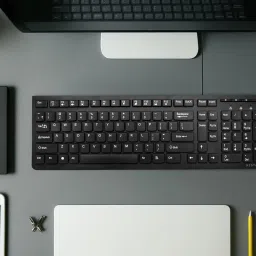 Bestor Set of 5 Combo,USB Wired Keyboard,Wire Mouse,Mouse Pad,typeC converter,4port HUB Combo Set image 2