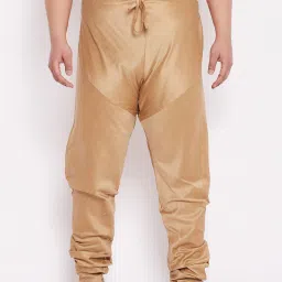 Vastramay Plus Men's Rose Gold Silk Blend Pyjama Men Pyjama-image-39