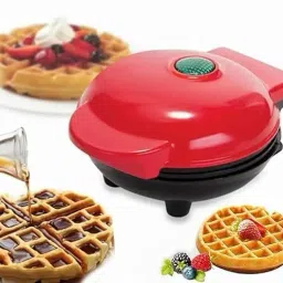 Mini Waffle Maker 4 Inch- 350 Watts: for Individual Belgian Waffles, Pan Cakes Waffle Maker-14