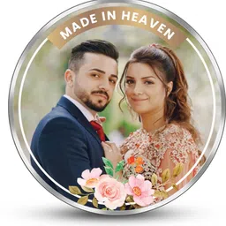 silviya BIS Hallmarked Personalized Anniversary & Wedding (WED1-10G100) S 999 10 g Silver Coin-picture-0