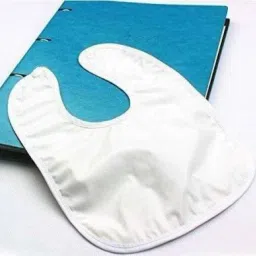 mom's pride ® Baby Bibs for Feeding and Drooling with Tich Button Double Layered Waterproof image 2