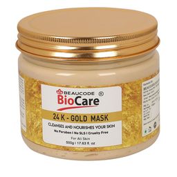 BEAUCODE BIOCARE 24K-Gold Face and Body Mask for Skin Nourishing & Cleansing - 500 g-56