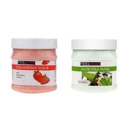FEELHIGH Strawberry Face Scrub & Aloevera Face Mask 1000gm-17