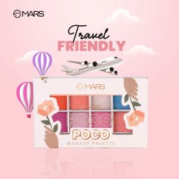 mars 18 Shade Eyeshadow With Highlighter Blusher and Compact image 4