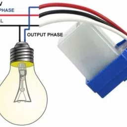 REVALS Plastic 220 V Auto Day/Night on/off Photocell LDR Sensor Switch (White) image 4
