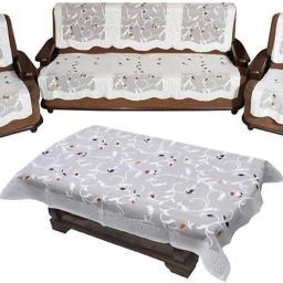 Cotton Floral 3 Seater Sofa Cover-image-32