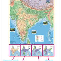 ncp INDIA &, WORLD MAP (POLITICAL & PHYSICAL) and INDIA CONSTITUTION CHART ( PACK OF 5) All Map/Chart Size : 28 X 40 inch ( 70X 100 cm) . MOST HELPFUL IN UPSC, PCS, SSC, RILWAYS & OTHER COMPETITIVE EXAMS : PAPER PRINT : COMBO OF 5 Paper Print image 5