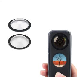 GiftMax Insta 360 X2 Lens 2Pcs Dual Lens Protector Guard Sticky Tempered for Lens Cap-image-6