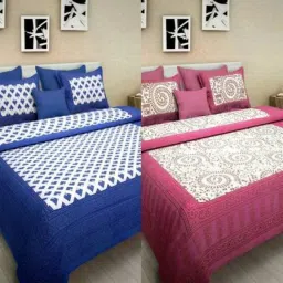 210 TC Cotton Double Printed Flat Bedsheet-image-19