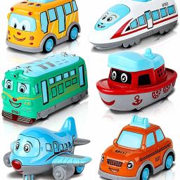 Unbreakable Pull Back 6 in 1 Metal Transport Truck Toy for Kids Frictiion Power Vehicle Toy for 3+ Year Boys and Girls, Die cast Car All Metal Car Push and Go Best Gift Children-image-15