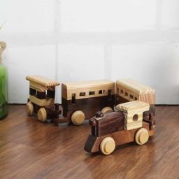 vareesha Train Handmade Multicolor Pine & Sheesham Wood Transport Decor-picture-45