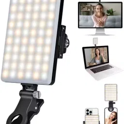 BROLAVIYA Selfie Light with Portable Phone Clip, 60 LED 2000mAh Rechargeable 3 Light Modes 250 lx Camera LED Light-41