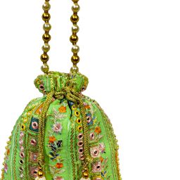 Girls Green Potli-image-24