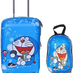 Small Cabin Suitcase (55 cm) 4 Wheels - Kids 20 inches Doraemon print Girl's Boy's suitcase/ trolley bag & 13 inches bag - Blue-image-9
