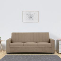 solace craft Stuttgart Fabric 3 Seater Sofa in Beige Colour-picture-37