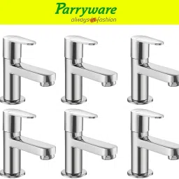 Uno Pillar Tap for Wash Basin – Brass Body, Chrome Finish set of 6 pic 368 Pillar Tap for Wash Basin – Brass Body, Chrome Finish, Single Lever Faucet Pillar Tap Faucet-19
