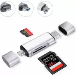 TECHGEAR 3 in 1 Card Reader Type c USB 3.0 All in one Card Reader Micro USB Card Reader Card Reader image 2