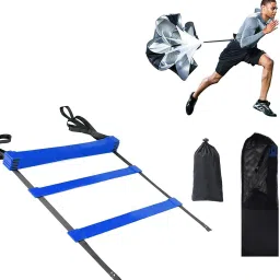 3.5m ladder comes with 6 rungs with speed training parachute Speed Ladder-image-61