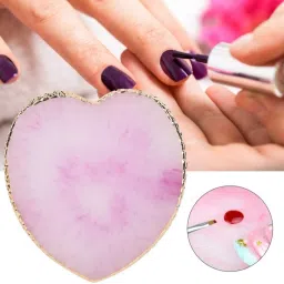 Nail Polish Color Mixing Resin Nail Holder Nail Art Mixing Tools(Heart Shape)-image-2