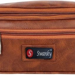 CTX PU Leather Waist Bag Fanny Pack Kamar Pouch Belt Bags Travel Stylish Swipe bag Waist Money Card Bag-image-11