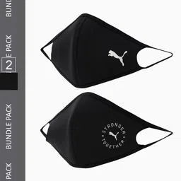 Puma Pack Of 2 Brand Logo Printed Outdoor Running Face Masks-image-98