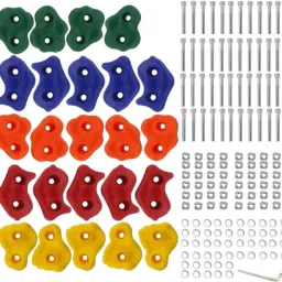 Multisize Rock Climbing Holds Play Set for DIY Kids & Adults (Pack of-24) Wall Climbing Hold-image-1