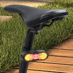 dark horse Bicycle 5 Mode 1200 mAh, Wireless Remote Control Turn Signal, 120db Horn, LED Rear Break Light image 2