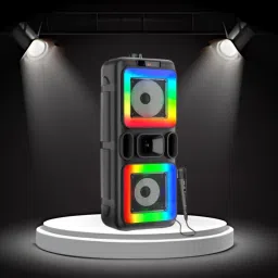 Clairbell DJ Box 40W Bluetooth Speaker with FM Radio, Mic & RGB Light Party SpeakerBN260 40 W Bluetooth Party Speaker-image-16