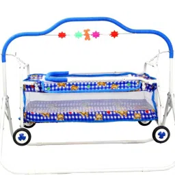 Cradle for new born baby Swing Jhula for baby | kids cradle with mosquito net Cot-14