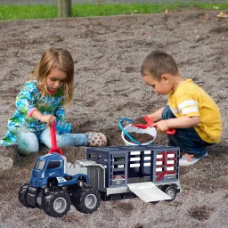 Monster Diecast Animal Transportation Toy Truck Big Truck-image-19