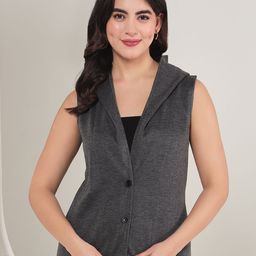 tandul Polyester Solid Coat For Women-picture-2