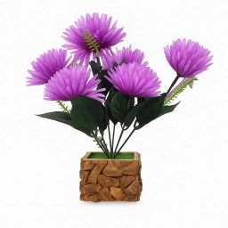 Croton Artificial Plant in Coconut Pot | Faux Plant for Home & Office Décor Artificial Plant with Pot-image-78