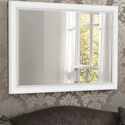 elegant arts and frames White Engineered Wood Classic Wall Mirror-picture-15