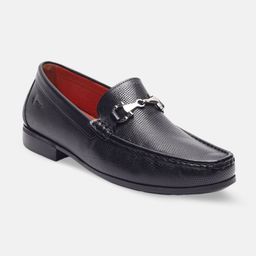 GABICCI Men Perforated Leather Formal Loafers-image-70