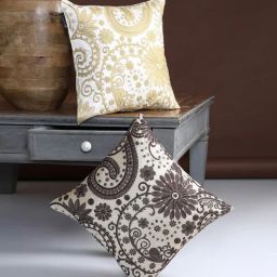 romee Multicolour Embroidred Floral 16x16 inches Cushion Cover (2Pc)-picture-7
