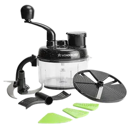 WONDERCHEF Turbo Vegetable and Fruit Chopper with 4 Blades (Black)-image-52