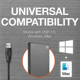 Seagate One Touch with Password Protection for Windows & Mac with 3 years Data Recovery Services - Portable 2 TB External Hard Disk Drive (HDD) image 4