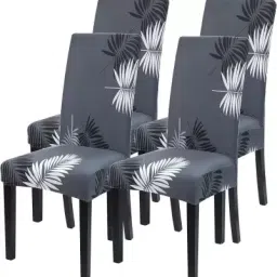 Polycotton Geometric 1 Seater Chair Cover-picture-18