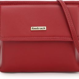 Women Maroon Sling Bag-image-2