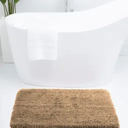 Gold Solid Polyester 30x18 Inches Super Soft Bath Mat By Luxe Home International-picture-23