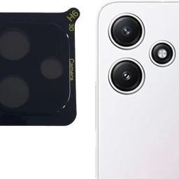 casual need Back Camera Lens Glass Protector for Redmi 12 (5G) 3D Premium Camera Tempered Glass (Black)-image-45