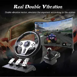 PXN V9 Adjustable Racing Steering Wheel with Clutch And Shifter Motion Controller image 2