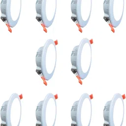 Maxa 10-Watts Round Led Panel Conceal Down Light White Pack of 10 Ceiling Light Ceiling Lamp-12