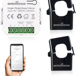 WIFI Bi-Directional Energy Meter with 2 * 200A CT Real-Time Power Monitoring Digital Voltage Tester-21
