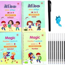 QWRAGWI ENGLISH AND HINDI LANGUAGE MAGIC PRACTICE COPY BOOK (4BOOK+10REFILLS)-image-29