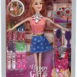 Play Doll for Girls with Accessories Shoe Pairs, Dress, with Movable Legs and Arms-image-44