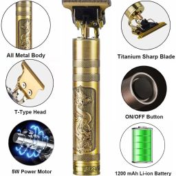 EVETIS Hair Trinmer For Man Budhaa Style Hair Clipper, 4 SIZE Adjustable Blade Clipper. Trimmer 90 min Runtime 4 Length Settings-image-11